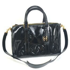 CHANEL Black Boston Bag